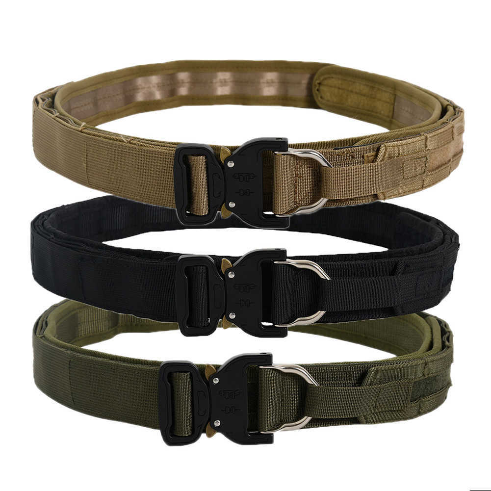 Belts Outdoor Tactical MOLLE CS Military Army Fighter RG Hunting Shooter Double Layer Hard Durable Sport Hiking G221101, Black
Belts Outdoor Tactical MOLLE CS Military Army Fighter RG Hunting Shooter Double Layer Hard Durable Sport Hiking G221101, Black