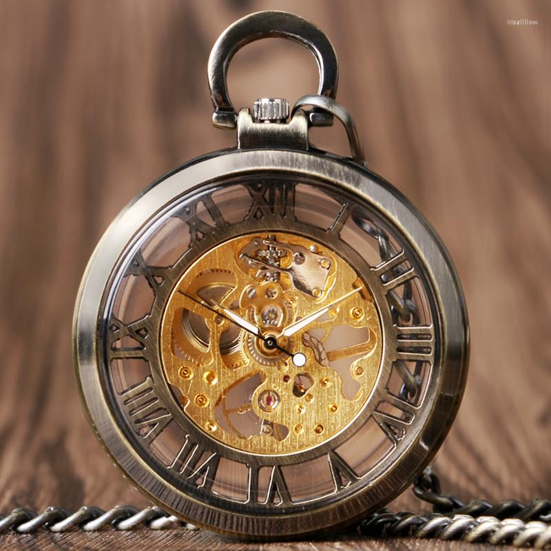 Pocket Watches Vintage Watch Necklace Steampunk Skeleton Hollow Mechanical Fob Clock Pendant Hand-winding Men Women Chain Gifts
Pocket Watches Vintage Watch Necklace Steampunk Skeleton Hollow Mechanical Fob Clock Pendant Hand-winding Men Women Chain Gifts
