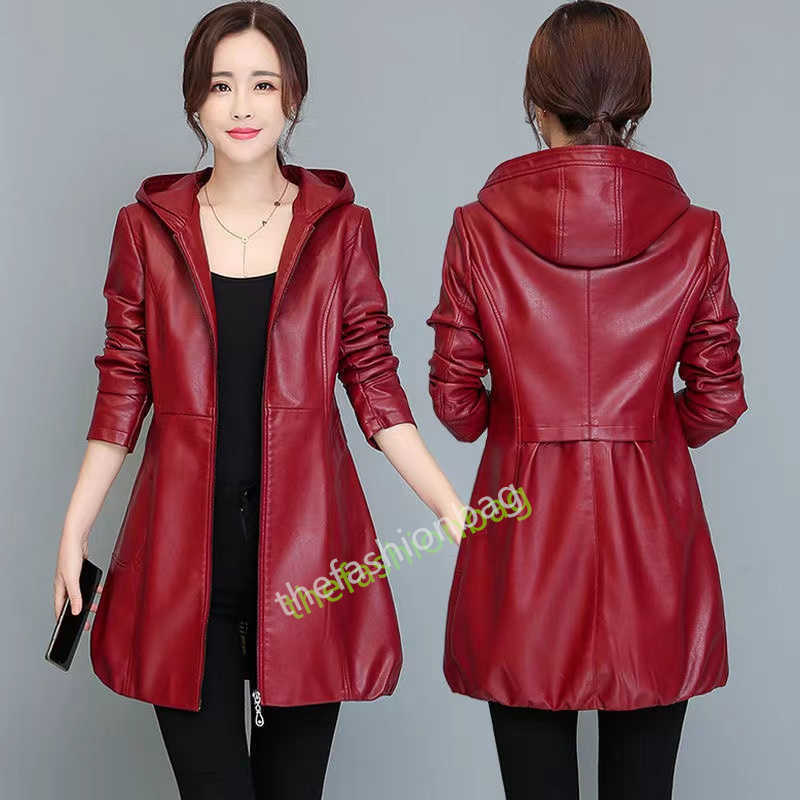 LuxuryWomen's Leather & Faux Fashion Coat Women 2022 Women's Jacket Long Slim Hooded Motorcycle Female Clothing BlackWomen's, Red
LuxuryWomen's Leather & Faux Fashion Coat Women 2022 Women's Jacket Long Slim Hooded Motorcycle Female Clothing BlackWomen's, Red