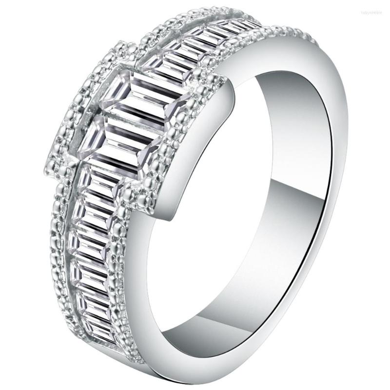 Wedding Rings UFOORO White Cubic Zirconia Bands Ring Classic Silver Pave Finger For Women Men Anniverstay Jewelry
Wedding Rings UFOORO White Cubic Zirconia Bands Ring Classic Silver Pave Finger For Women Men Anniverstay Jewelry