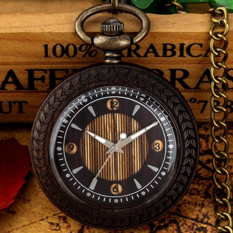 Pocket Watches Black Ebony Wood Watch Men Vintage Handicrafts Embossed Leaves Surrounding Design Quartz Fob Clock With 38cm Hook Chain, Zebra wood
Pocket Watches Black Ebony Wood Watch Men Vintage Handicrafts Embossed Leaves Surrounding Design Quartz Fob Clock With 38cm Hook Chain, Zebra wood