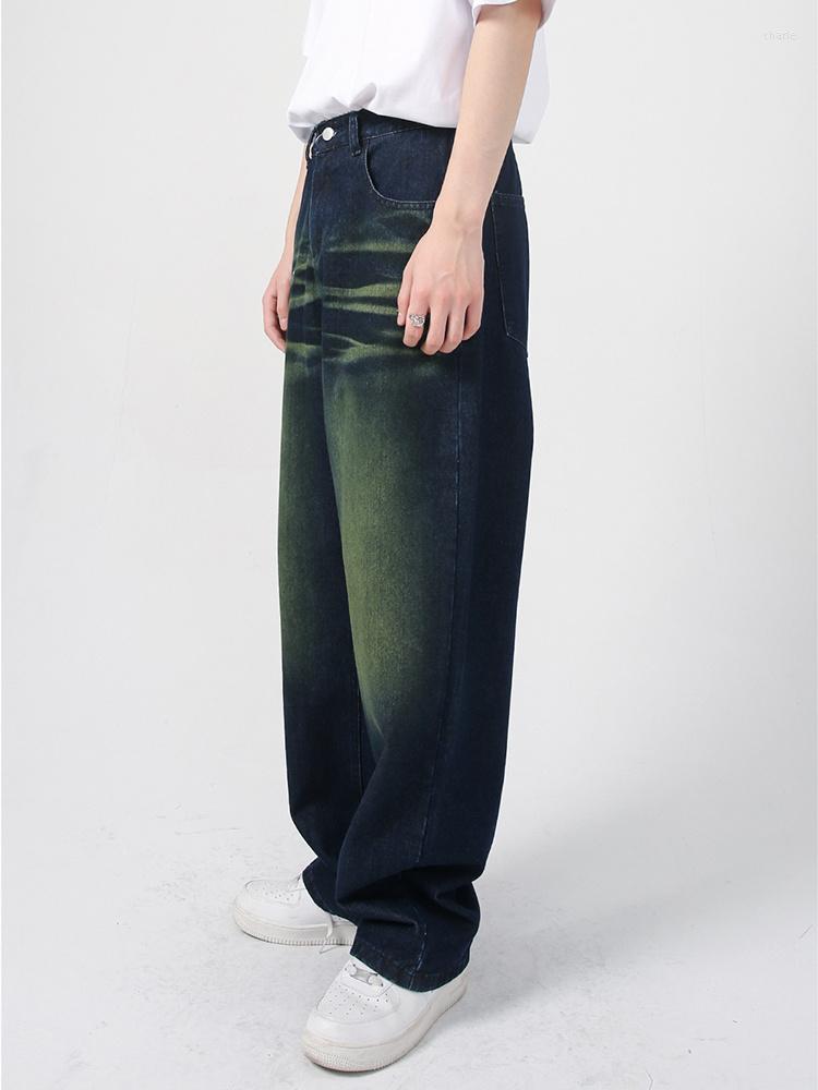 Men's Jeans Pants Loose Green Men's 2023 Autumn Wide Leg Japanese Style Vintage Casual Temperament Male Trousers 2A5938, Blue
Men's Jeans Pants Loose Green Men's 2023 Autumn Wide Leg Japanese Style Vintage Casual Temperament Male Trousers 2A5938, Blue