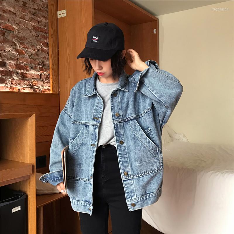 Women' Jackets 2022 Spring Top Fashion Simple Vintage Denim Womens Cardigan Coat Women Female Jean Jacket, As shown
Women' Jackets 2022 Spring Top Fashion Simple Vintage Denim Womens Cardigan Coat Women Female Jean Jacket, As shown