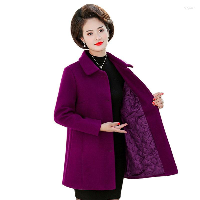 Women's Wool Middle-aged And Elderly 2022 Fashion Woolen Coat Women's Coats Autumn Winter Outerwear Jacket Thicken Warm, Fuchsia
Women's Wool Middle-aged And Elderly 2022 Fashion Woolen Coat Women's Coats Autumn Winter Outerwear Jacket Thicken Warm, Fuchsia