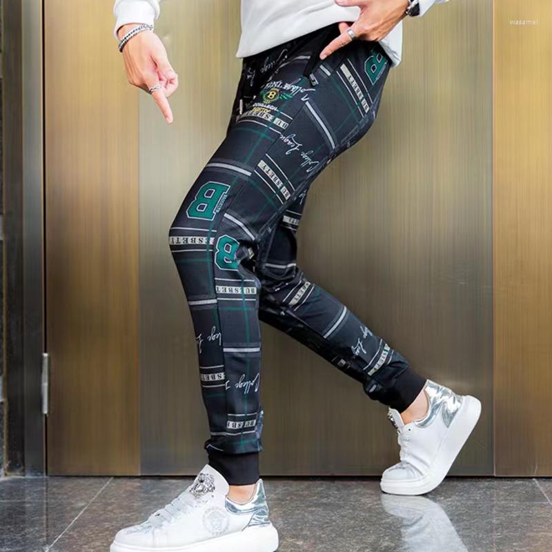 Men's Pants Fashion Contrast Color Stitching Men's Casual Trousers Letter Printing Elastic Waist Lace-up Feet Sports Pantalones Hombre, Black
Men's Pants Fashion Contrast Color Stitching Men's Casual Trousers Letter Printing Elastic Waist Lace-up Feet Sports Pantalones Hombre, Black