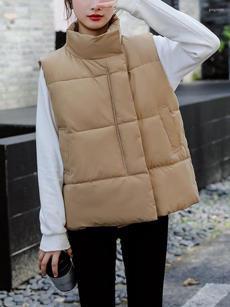 Women's Vests Spring Autumn Women Loose Stand Collar Cotton Vest Casual Female Zipper Solid Color Wadded Sleeveless Waistcoat, Beige
Women's Vests Spring Autumn Women Loose Stand Collar Cotton Vest Casual Female Zipper Solid Color Wadded Sleeveless Waistcoat, Beige