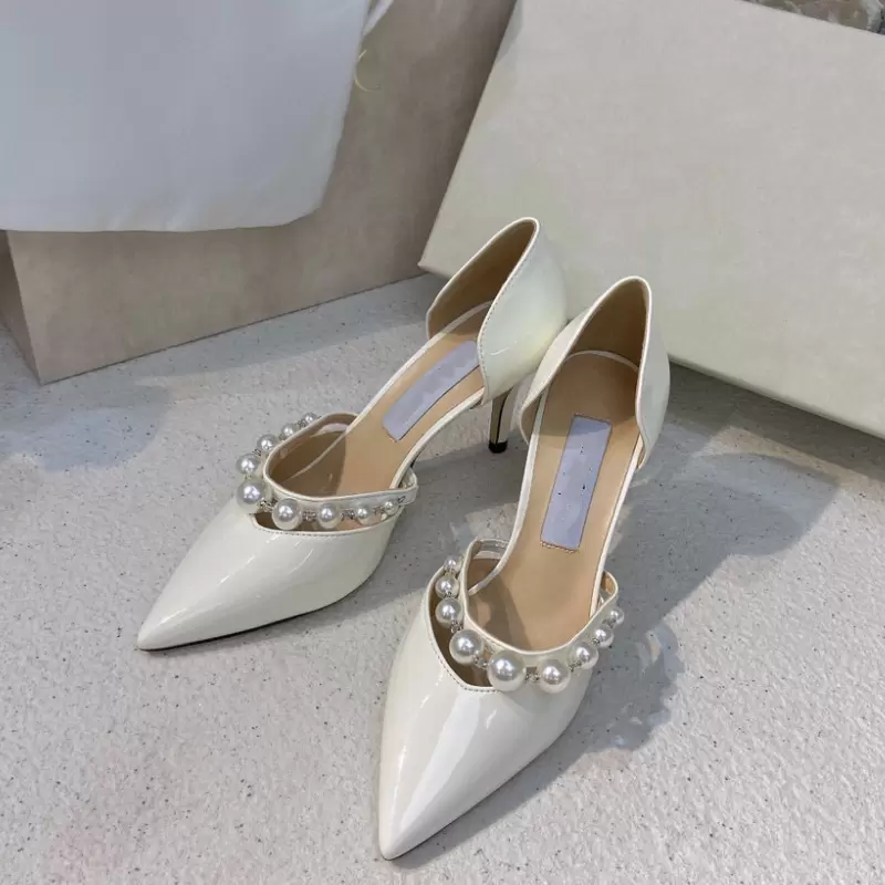 Women's Designer Shoes Pink Pointed Toes High-heeled Sandals Pearl Business Wear Banquet Pumps, White
Women's Designer Shoes Pink Pointed Toes High-heeled Sandals Pearl Business Wear Banquet Pumps, White
