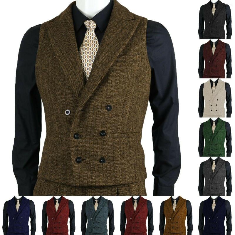 Men' Vests Men' Tweed Vest Herringbone Double Breasted Vintage Wool Groomsman Wedding Tank Top, Brown
Men' Vests Men' Tweed Vest Herringbone Double Breasted Vintage Wool Groomsman Wedding Tank Top, Brown