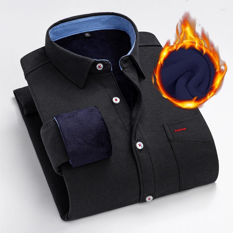 Men's Casual Shirts Plush Thickened Shirt Warm Keeping Solid Color Business Long Sleeve Base Coat Winter Men's, Black
Men's Casual Shirts Plush Thickened Shirt Warm Keeping Solid Color Business Long Sleeve Base Coat Winter Men's, Black