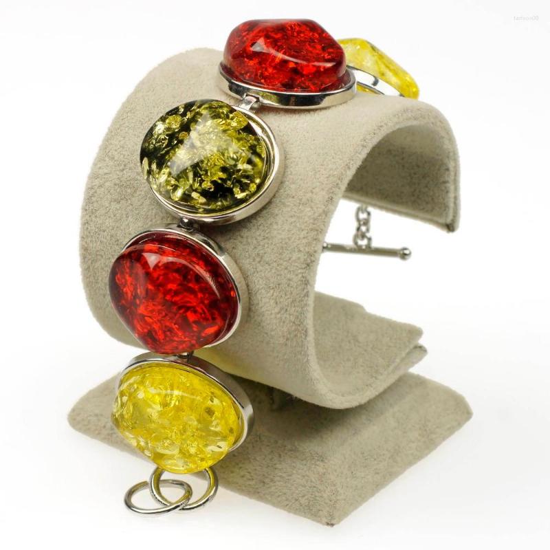 Link Bracelets Gracious Delicate Baltic Simulated Chic Honey Elegance Unique Bangle Bracelet For Women Girls Multicolor Jewelry DL82001
Link Bracelets Gracious Delicate Baltic Simulated Chic Honey Elegance Unique Bangle Bracelet For Women Girls Multicolor Jewelry DL82001