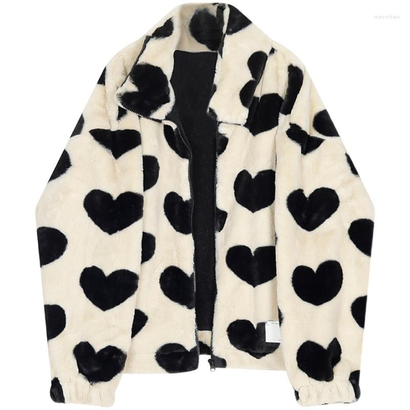 Women' Leather Harajuku Heart Full Print Plush Jacket Women Winter 2022 Korean Large Size Long Sleeve Hooded Cotton Coat Thick Warm Clothes, Milky white
Women' Leather Harajuku Heart Full Print Plush Jacket Women Winter 2022 Korean Large Size Long Sleeve Hooded Cotton Coat Thick Warm Clothes, Milky white