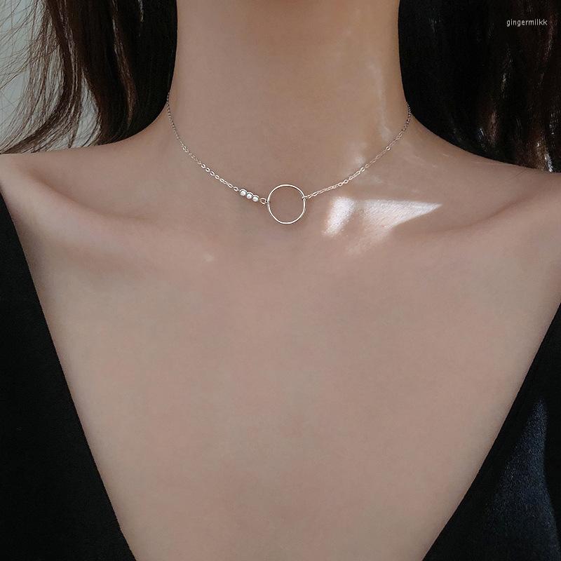 Choker Simple Style Circle Geometry Chain Necklace Designer Shiny Zircon Round For Girl Women Fashion Jewelry
Choker Simple Style Circle Geometry Chain Necklace Designer Shiny Zircon Round For Girl Women Fashion Jewelry