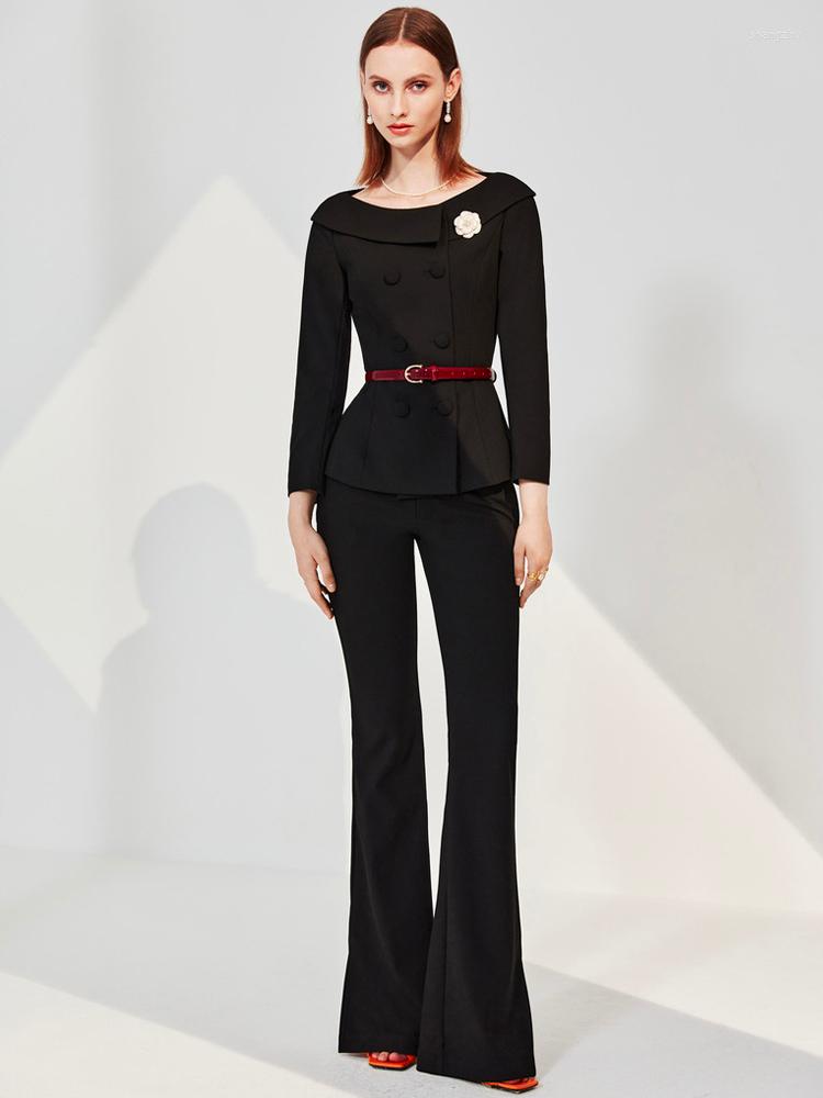 Women's Two Piece Pants High End Celebrity Small Fragrance Suit Western Style Early Autumn 2022 Temperament Shoulder Fashion Professional, Ninth pants
Women's Two Piece Pants High End Celebrity Small Fragrance Suit Western Style Early Autumn 2022 Temperament Shoulder Fashion Professional, Ninth pants