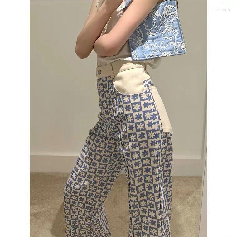 Women's Pants Spring Summer High-waist Drape Loose Straight-leg Design Sense Is Thin All-match Women Trendy Floral Wide-leg, As shown
Women's Pants Spring Summer High-waist Drape Loose Straight-leg Design Sense Is Thin All-match Women Trendy Floral Wide-leg, As shown