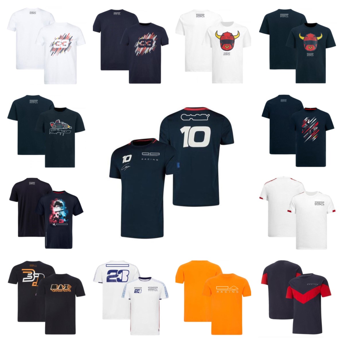 F1 Formula One working racing suit car logo custom team short sleeve T-shirt fan fast dry short sleeve round lead car work clothes
F1 Formula One working racing suit car logo custom team short sleeve T-shirt fan fast dry short sleeve round lead car work clothes