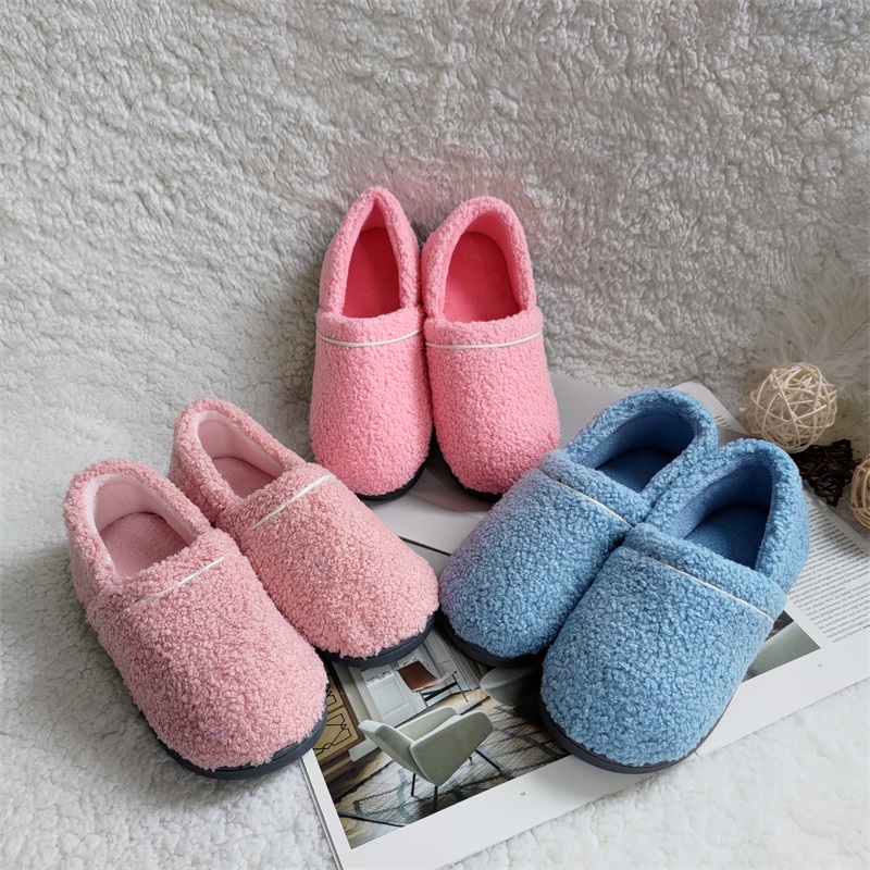 Autumn and winter new slippers simple fashion teddy velvet solid color soft sole home non-slip thermal warm slippers, Grey
Autumn and winter new slippers simple fashion teddy velvet solid color soft sole home non-slip thermal warm slippers, Grey