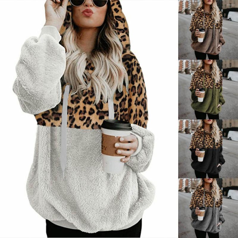 Women's Jackets Pocket Winter Warm Wool Cotton Coat Leopard Hooded Outwear Sweatshirt Women Women's Fleece & Coats, Grey 
Women's Jackets Pocket Winter Warm Wool Cotton Coat Leopard Hooded Outwear Sweatshirt Women Women's Fleece & Coats, Grey