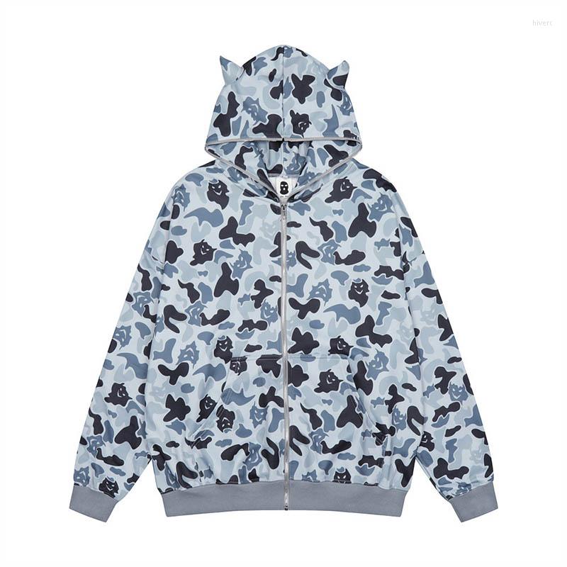 Men' Hoodies Oversized Camouflage Printed Funny Devil Hooded Casual Loose Sweatshirts Harajuku Streetwear Pullover For Male, Purple
Men' Hoodies Oversized Camouflage Printed Funny Devil Hooded Casual Loose Sweatshirts Harajuku Streetwear Pullover For Male, Purple