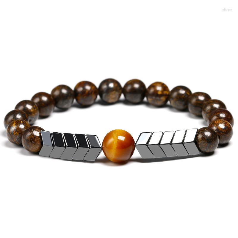 Strand Natural 8MM BRONZITE Stone Beads With 10MM Tiger Eye Bracelet Arrow Hematite Men Gift Jewelry
Strand Natural 8MM BRONZITE Stone Beads With 10MM Tiger Eye Bracelet Arrow Hematite Men Gift Jewelry