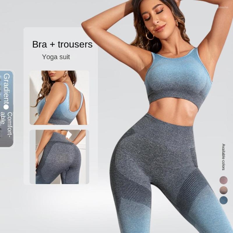 Active Sets 2022 Seamless Knitted Sexy Sports Bras With High Waist Legging Set Gradient Vest Pants Yoga Suit Women Clothing, Blue
Active Sets 2022 Seamless Knitted Sexy Sports Bras With High Waist Legging Set Gradient Vest Pants Yoga Suit Women Clothing, Blue