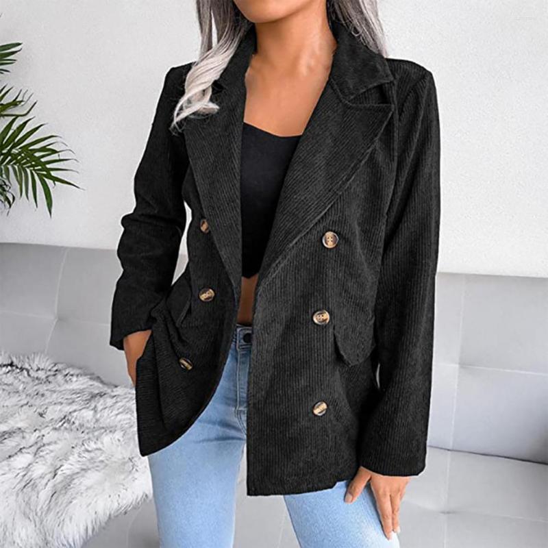Women' Suits Commuting Style Warm Double Breasted Women Formal Suit Jacket Workwear, Black
Women' Suits Commuting Style Warm Double Breasted Women Formal Suit Jacket Workwear, Black
