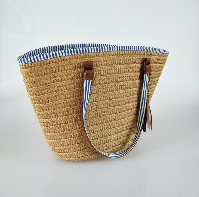 Evening Bags Simple Tassel Straw Bag Large Capacity European And American Wave Single Shoulder Portable Female Travel Vacation Beach, Beige
Evening Bags Simple Tassel Straw Bag Large Capacity European And American Wave Single Shoulder Portable Female Travel Vacation Beach, Beige