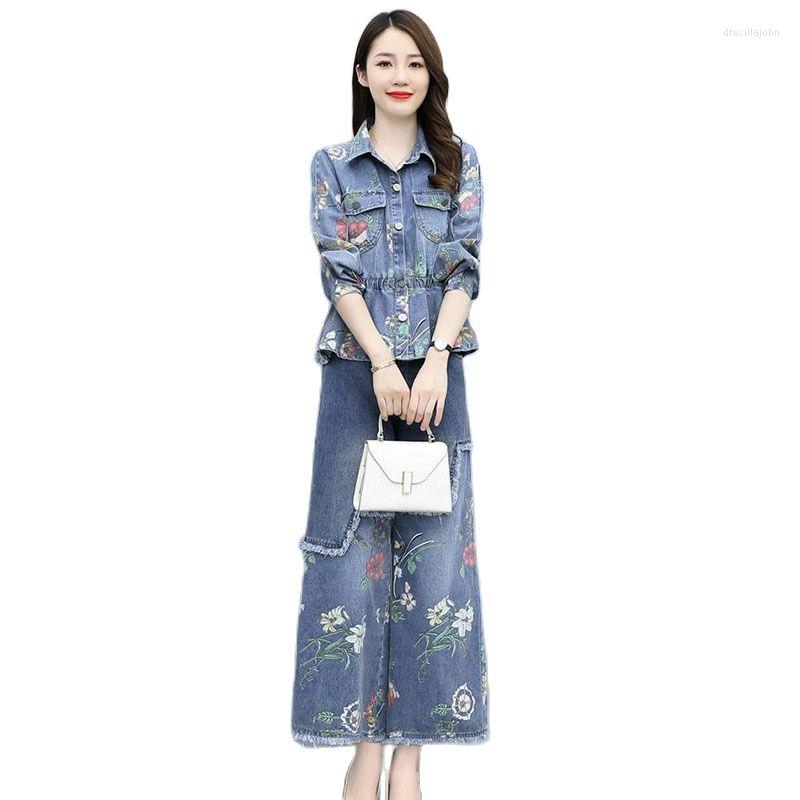 Women's Two Piece Pants Spring Autumn Cowgirl Suit Printing Cowboy Top Casual Thin Women's Denim Wide Leg Two-Piece, Black
Women's Two Piece Pants Spring Autumn Cowgirl Suit Printing Cowboy Top Casual Thin Women's Denim Wide Leg Two-Piece, Black