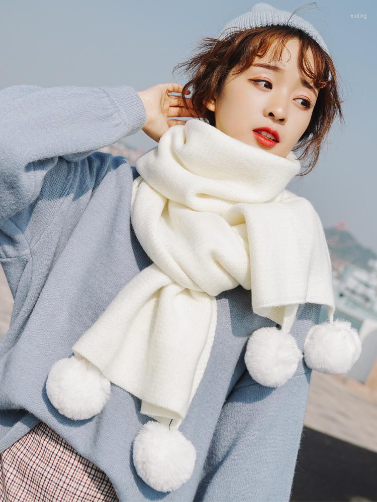 Scarves Scarf Female Winter Wild Cute Student White Knitted Thick Hair Collar Warm Length 190cm
Scarves Scarf Female Winter Wild Cute Student White Knitted Thick Hair Collar Warm Length 190cm