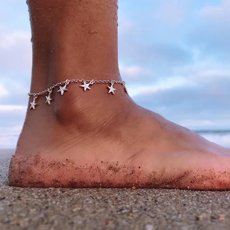 Anklets 2022 Silver Color Anklet Women Fashion Five-pointed Star Women's Beach Foot Jewelry
Anklets 2022 Silver Color Anklet Women Fashion Five-pointed Star Women's Beach Foot Jewelry