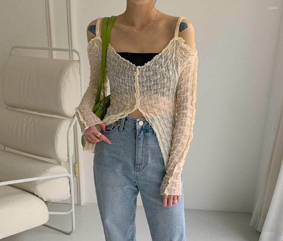 Women' T Shirts Y2K Fairycore Aesthetics Open Shoulder Zipper Slit Tops E-girl Fashion Sexy Ruffles Long Sleeve T-shirt Transparent, Apricot
Women' T Shirts Y2K Fairycore Aesthetics Open Shoulder Zipper Slit Tops E-girl Fashion Sexy Ruffles Long Sleeve T-shirt Transparent, Apricot
