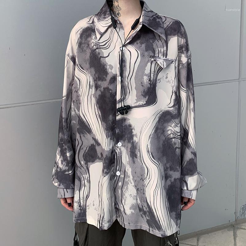 Women's Blouses Harajuku Style Dark Black Niche Pocket Design Tie-dye Printed Loose Long-sleeved Shirt 2022 Autumn Personality Fashion, Picture color
Women's Blouses Harajuku Style Dark Black Niche Pocket Design Tie-dye Printed Loose Long-sleeved Shirt 2022 Autumn Personality Fashion, Picture color