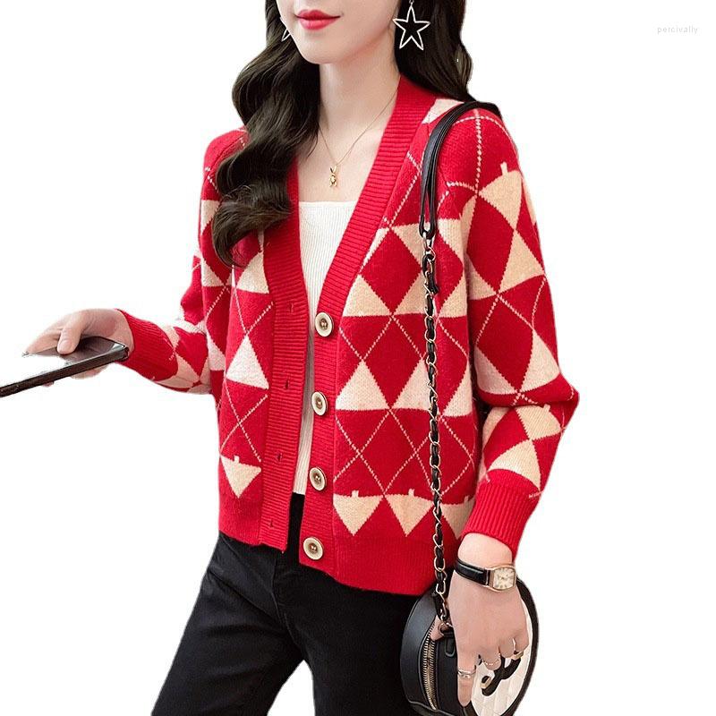 Women' Knits Women' Knitted Cardigan Fashion Color Matching All-match Sweater Women Autumn Winter Loose Short Long Sleeve Knitwear, Pink
Women' Knits Women' Knitted Cardigan Fashion Color Matching All-match Sweater Women Autumn Winter Loose Short Long Sleeve Knitwear, Pink