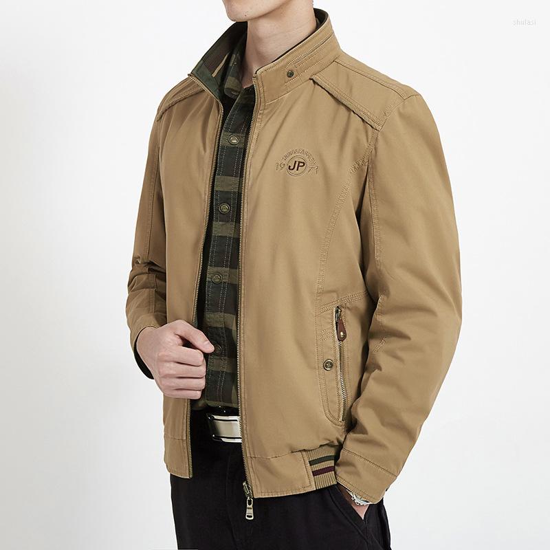 Men's Jackets Men's Brand Double-sided Military Jacket Large Size Spring Autumn Cotton Business Casual Multi-pocket Designer Clothing, Beige
Men's Jackets Men's Brand Double-sided Military Jacket Large Size Spring Autumn Cotton Business Casual Multi-pocket Designer Clothing, Beige