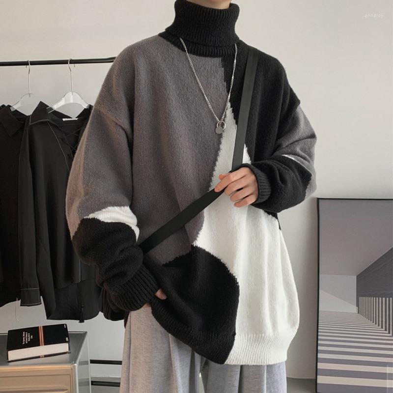 Men's Sweaters SYUHGFA 2022 Turtleneck Men's Sweater Autumn Winter Fashion Contrast Color Knitwear Male Warm Clothing Knitted Pullover, Black
Men's Sweaters SYUHGFA 2022 Turtleneck Men's Sweater Autumn Winter Fashion Contrast Color Knitwear Male Warm Clothing Knitted Pullover, Black