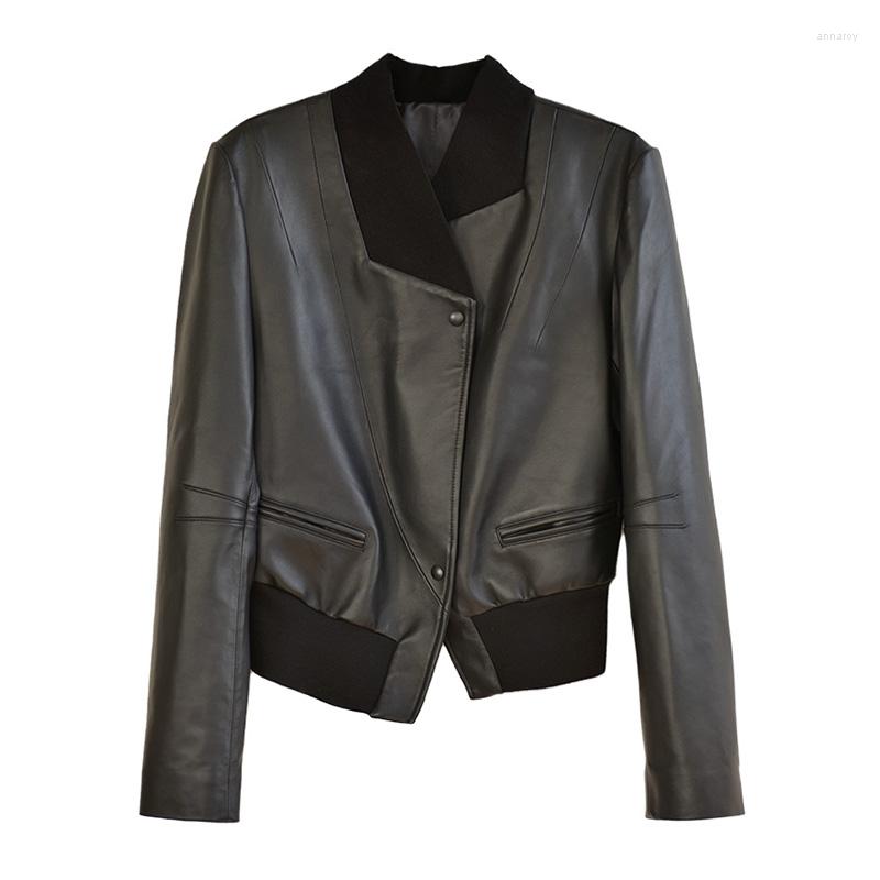Women's Leather Real Jackets 2022 Styles Women Coat Blazer Black Spring Autumn Lady Clothes FG3952
Women's Leather Real Jackets 2022 Styles Women Coat Blazer Black Spring Autumn Lady Clothes FG3952