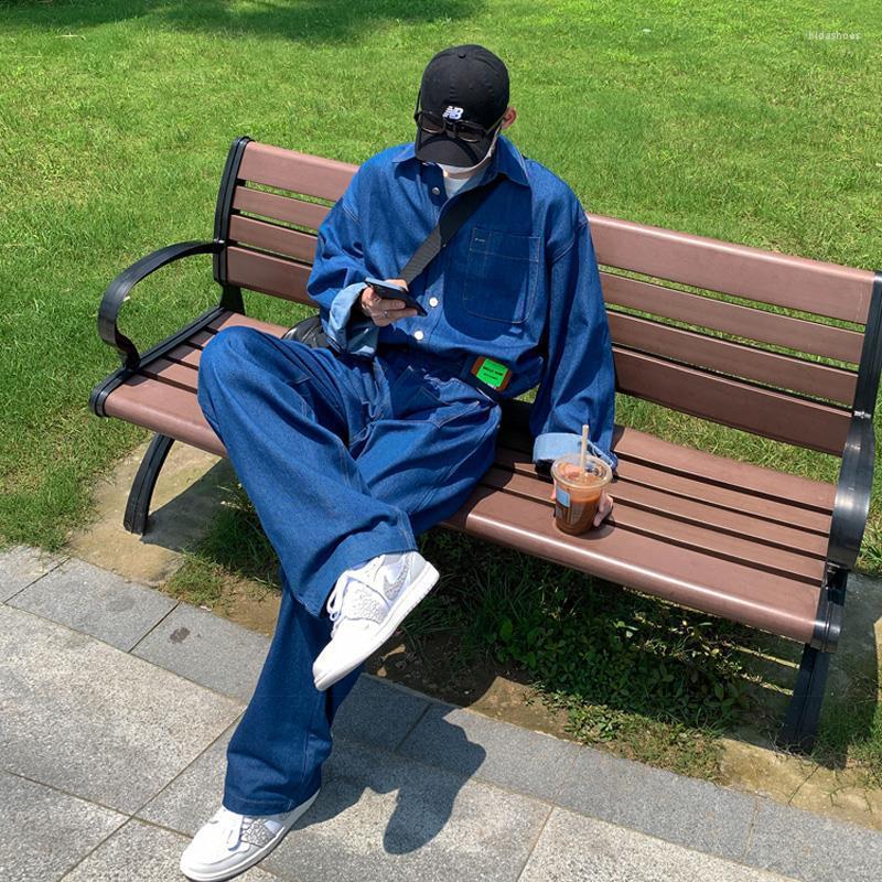 Men' Tracksuits Autumn Trend Denim Jumpsuit Students Casual Loose Two-piece Suit Mens, Black
Men' Tracksuits Autumn Trend Denim Jumpsuit Students Casual Loose Two-piece Suit Mens, Black