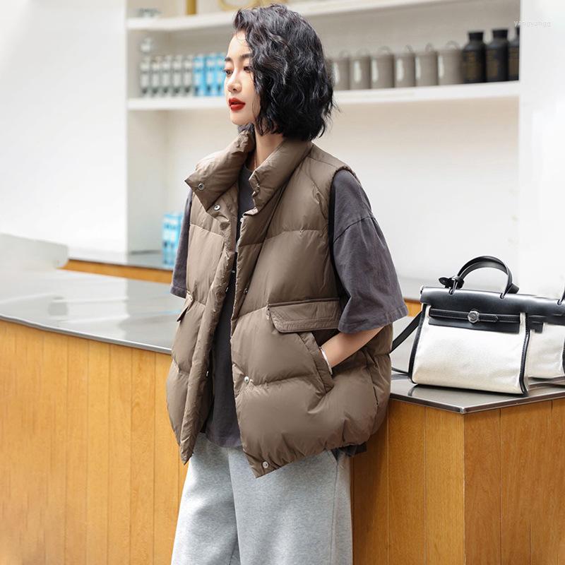 Women's Vests 2022 Women Down Vest Autumn Winter Warm Waistcoat Coat Short Sleeveless Outerwear Jacket, White
Women's Vests 2022 Women Down Vest Autumn Winter Warm Waistcoat Coat Short Sleeveless Outerwear Jacket, White