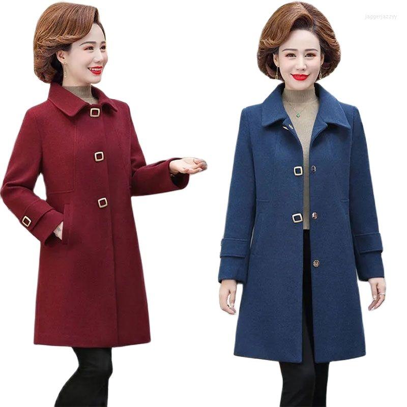 Women's Wool 2022 Autumn Winter Women's Woolen Coat Mid-Length Female Slim Fashion Elegant Middle-Aged Cloth Overcoat 5XL, Blue
Women's Wool 2022 Autumn Winter Women's Woolen Coat Mid-Length Female Slim Fashion Elegant Middle-Aged Cloth Overcoat 5XL, Blue