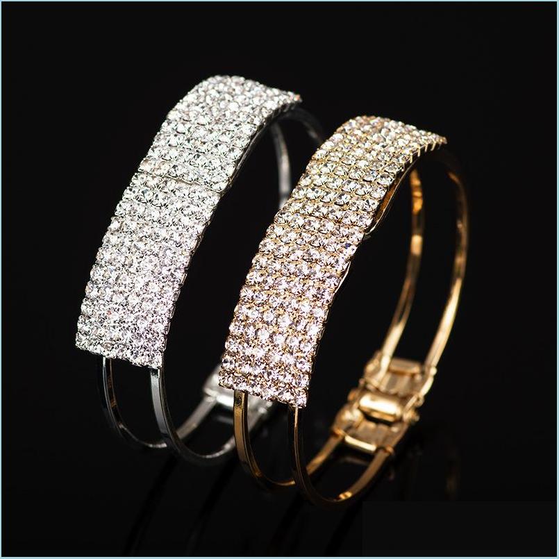 Charm Bracelets Gold Sier Color Bracelets For Women Crystal Rhinestone Bracelet Bangle Wedding Bridal Wristband Pseras Drop Delivery Dhams
Charm Bracelets Gold Sier Color Bracelets For Women Crystal Rhinestone Bracelet Bangle Wedding Bridal Wristband Pseras Drop Delivery Dhams