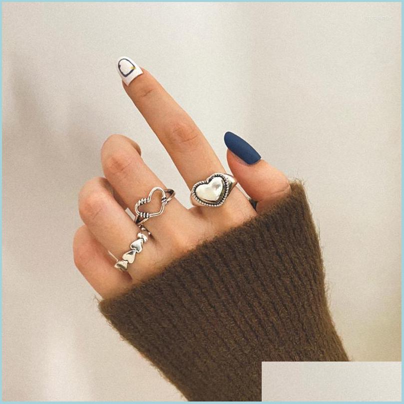 Cluster Rings Cluster Rings Sier Color Hollowed Heart Shape Open Ring Set Design Cute Fashion For Women Girl Gifts Adjustable Birthd Dhv4U
Cluster Rings Cluster Rings Sier Color Hollowed Heart Shape Open Ring Set Design Cute Fashion For Women Girl Gifts Adjustable Birthd Dhv4U