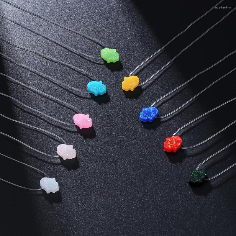 Pendant Necklaces Transparent Fish Line Necklace&Pendant For Women Hamsa Opal Choker Neck Necklace Jewelry Collier Femme 
Pendant Necklaces Transparent Fish Line Necklace&Pendant For Women Hamsa Opal Choker Neck Necklace Jewelry Collier Femme