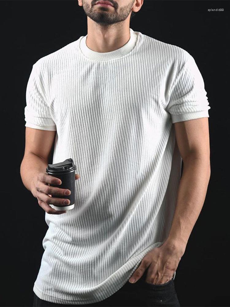 Men's Suits 6032 Geribbelde Solid T-Shirts Heren Korte Mouw Fashion Slim Tee Shirts 2022 Lente Zomer Mannen O-hals Trui Tops
Men's Suits 6032 Geribbelde Solid T-Shirts Heren Korte Mouw Fashion Slim Tee Shirts 2022 Lente Zomer Mannen O-hals Trui Tops