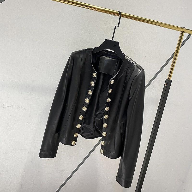 Women's Leather Quality High Real Sheepskin Coat Office Ladies Elegant Cardigan Jacket 2022 Women Slim Fit O-Neck Genuine Short Jackets, Black
Women's Leather Quality High Real Sheepskin Coat Office Ladies Elegant Cardigan Jacket 2022 Women Slim Fit O-Neck Genuine Short Jackets, Black
