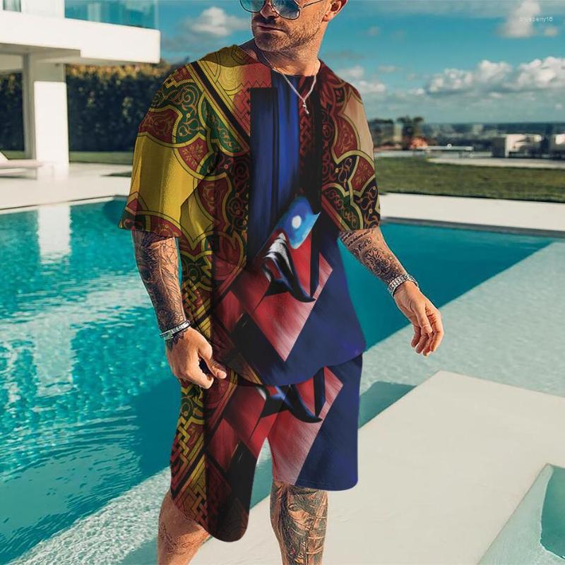 Men's Tracksuits Summer European And American Oversized Men's Trend Casual Texture Luxury Fashion 3D Digital Printing T-shirt Shorts, Ot2108
Men's Tracksuits Summer European And American Oversized Men's Trend Casual Texture Luxury Fashion 3D Digital Printing T-shirt Shorts, Ot2108