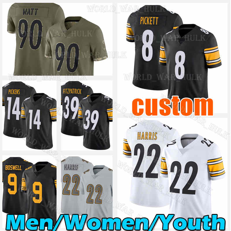 22 Najee Harris Jersey 8 George Pickens Football Kenny Pickett Minkah Fitzpatrick Troy Polamalu Pat Freiermuth Pittsburgh Steelers Mitchell Trubisky Watt Boswell, Men custom (g r)
22 Najee Harris Jersey 8 George Pickens Football Kenny Pickett Minkah Fitzpatrick Troy Polamalu Pat Freiermuth Pittsburgh Steelers Mitchell Trubisky Watt Boswell, Men custom (g r)