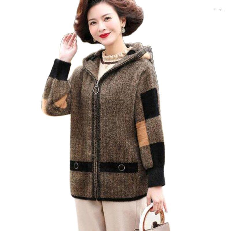 Women's Wool Autumn Winter Imitate Mink Velvet Double Sided Woolen Cloth Middle Aged Mother Coat Zipper Hooded Women's Jacket, Khaki
Women's Wool Autumn Winter Imitate Mink Velvet Double Sided Woolen Cloth Middle Aged Mother Coat Zipper Hooded Women's Jacket, Khaki