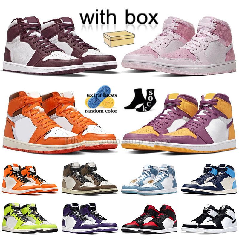 Mens Designer Women Basketball Shoes Jumpman 1 Denim 1s Starfish University Blue High Og Shadow Red Dark Mocha Brotherhood Digital Pink Obsidian J1 Sneaker with Box, A85 36-47 dark marina blue
Mens Designer Women Basketball Shoes Jumpman 1 Denim 1s Starfish University Blue High Og Shadow Red Dark Mocha Brotherhood Digital Pink Obsidian J1 Sneaker with Box, A85 36-47 dark marina blue