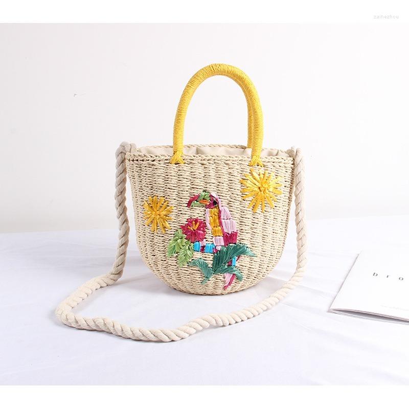 Evening Bags Handmade Straw Bag Women's One-shoulder Portable Large-capacity Embroidery Woven Sen Female Holiday Beach, Beige
Evening Bags Handmade Straw Bag Women's One-shoulder Portable Large-capacity Embroidery Woven Sen Female Holiday Beach, Beige