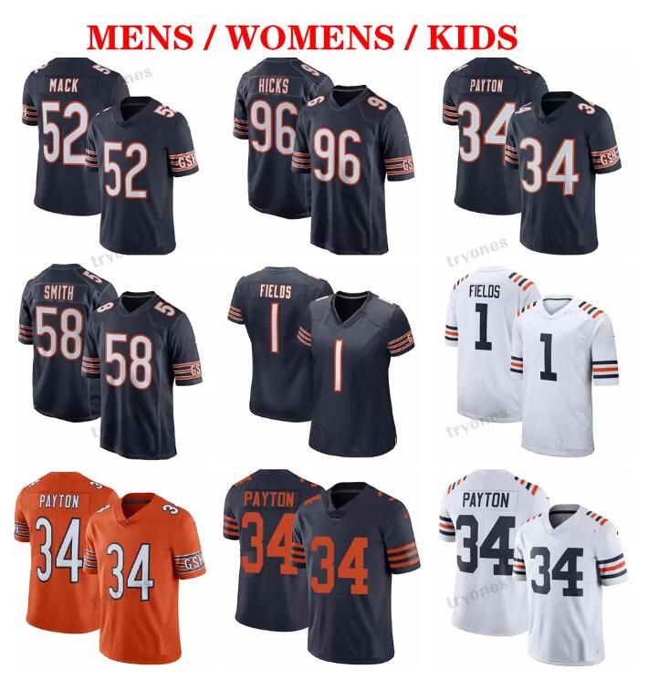 CUSTOM Stitched Football jersey Chicago''Bears''34 Walter Payton 1 Justin Fields 52 Khalil Mack 14 Dalton Untouchable Elite Jerseys, With logo
CUSTOM Stitched Football jersey Chicago''Bears''34 Walter Payton 1 Justin Fields 52 Khalil Mack 14 Dalton Untouchable Elite Jerseys, With logo