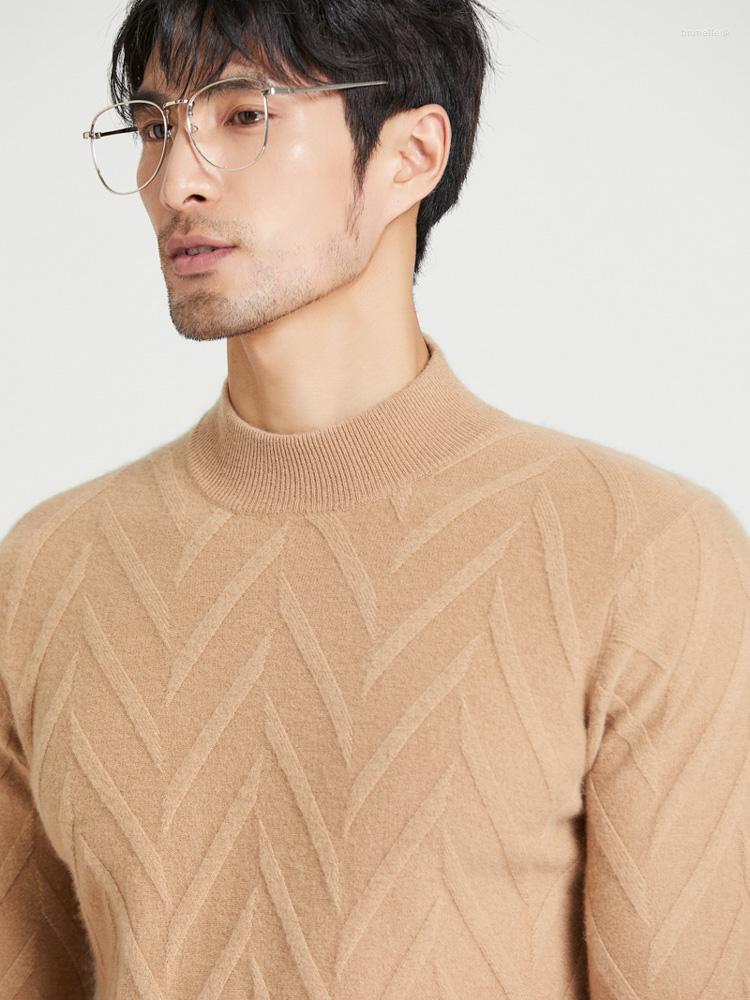 Men' Sweaters Zocept Winter Fashion Casual Mock Neck Long Sleeve Solid Jacquard Knitted High Quality Soft Cashmere Warm Men' Sweater, Khaki
Men' Sweaters Zocept Winter Fashion Casual Mock Neck Long Sleeve Solid Jacquard Knitted High Quality Soft Cashmere Warm Men' Sweater, Khaki